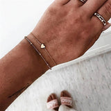 30 Style Boho Bangle Elephant Heart Shell Star Moon Bow Map Crystal Bead Bracelet Women Charm Party Wedding Jewelry Accessories